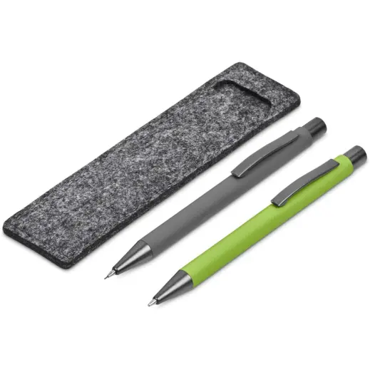 Omaha Ball Pen & Pencil Set Lime Green